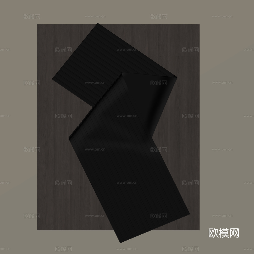 现代意式墙饰su模型