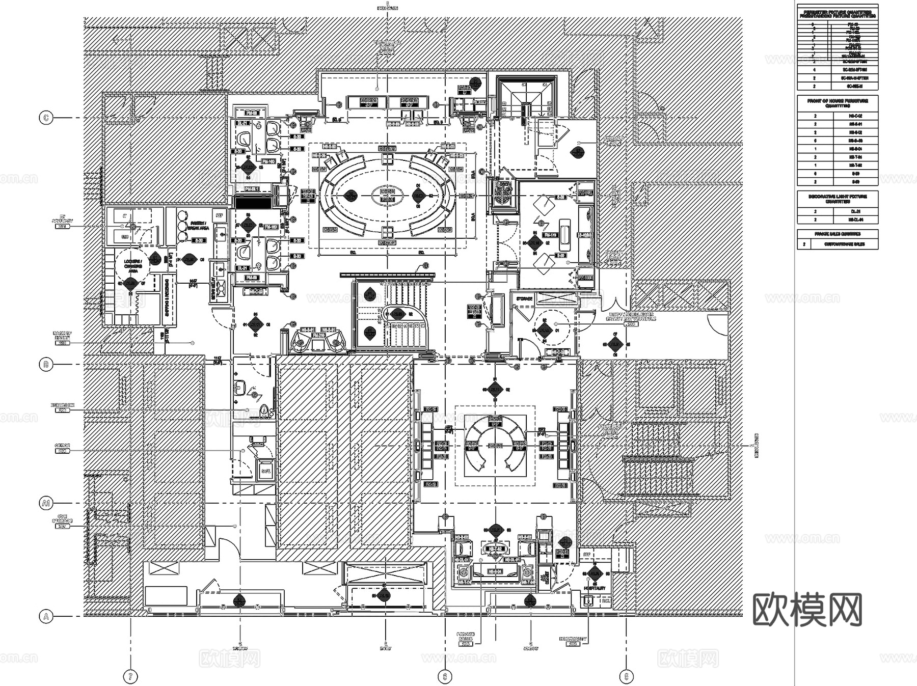 TIFFANY&amp;CO.蒂芙尼珠宝店室内工装CAD施工图cad施工图