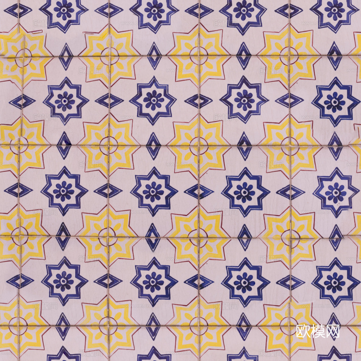 复古艺术几何图案瓷砖花砖77