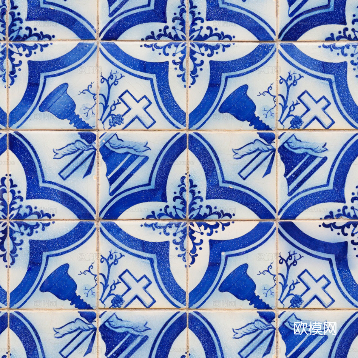 复古艺术几何图案瓷砖花砖30