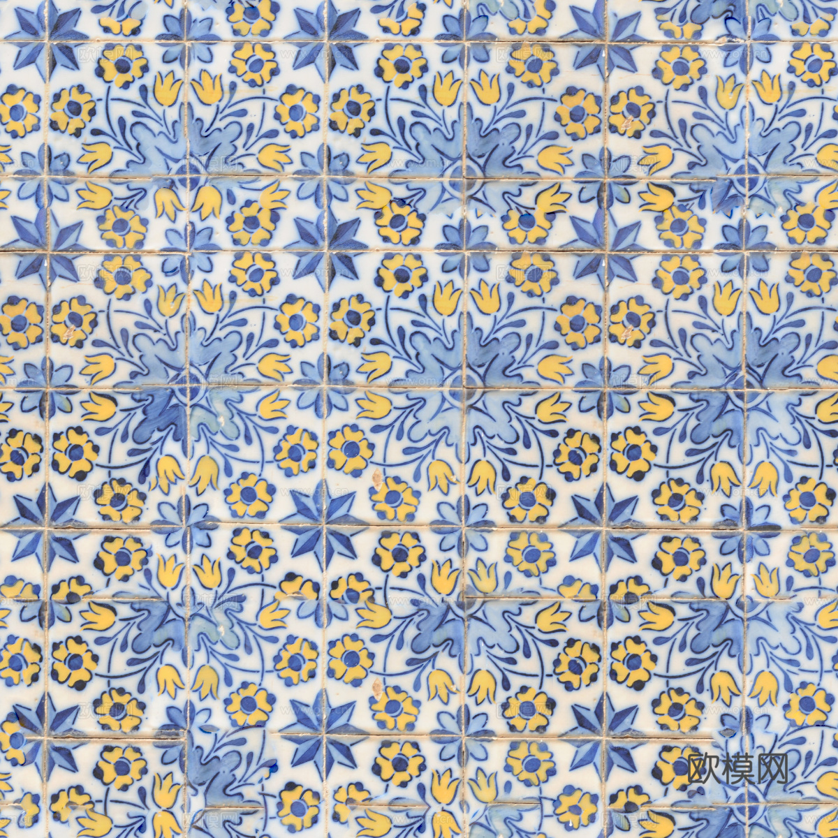 复古艺术几何图案瓷砖花砖124