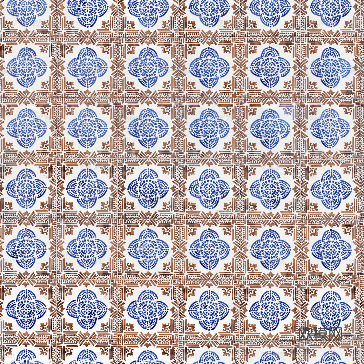 复古艺术几何图案瓷砖花砖37