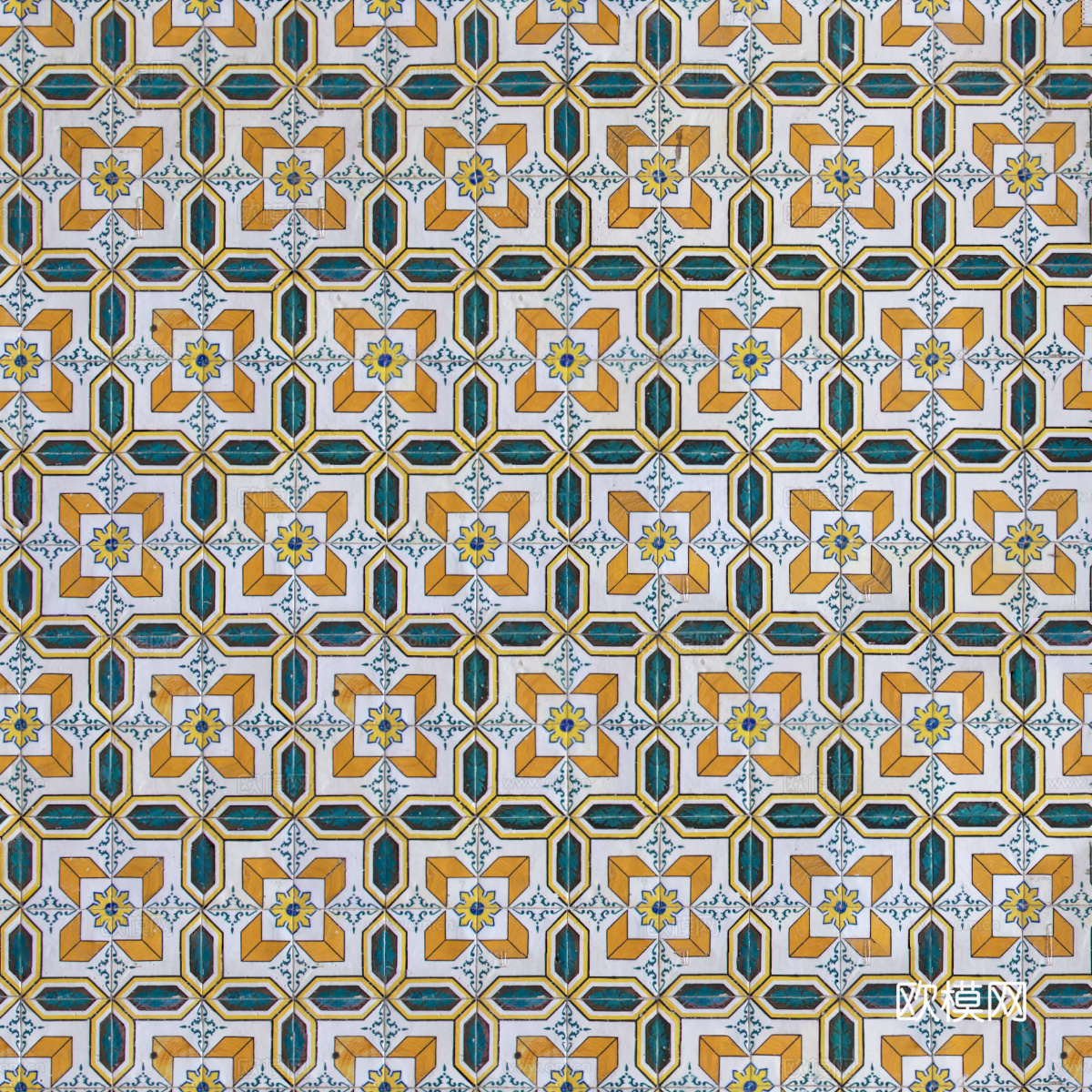 复古艺术几何图案瓷砖花砖103