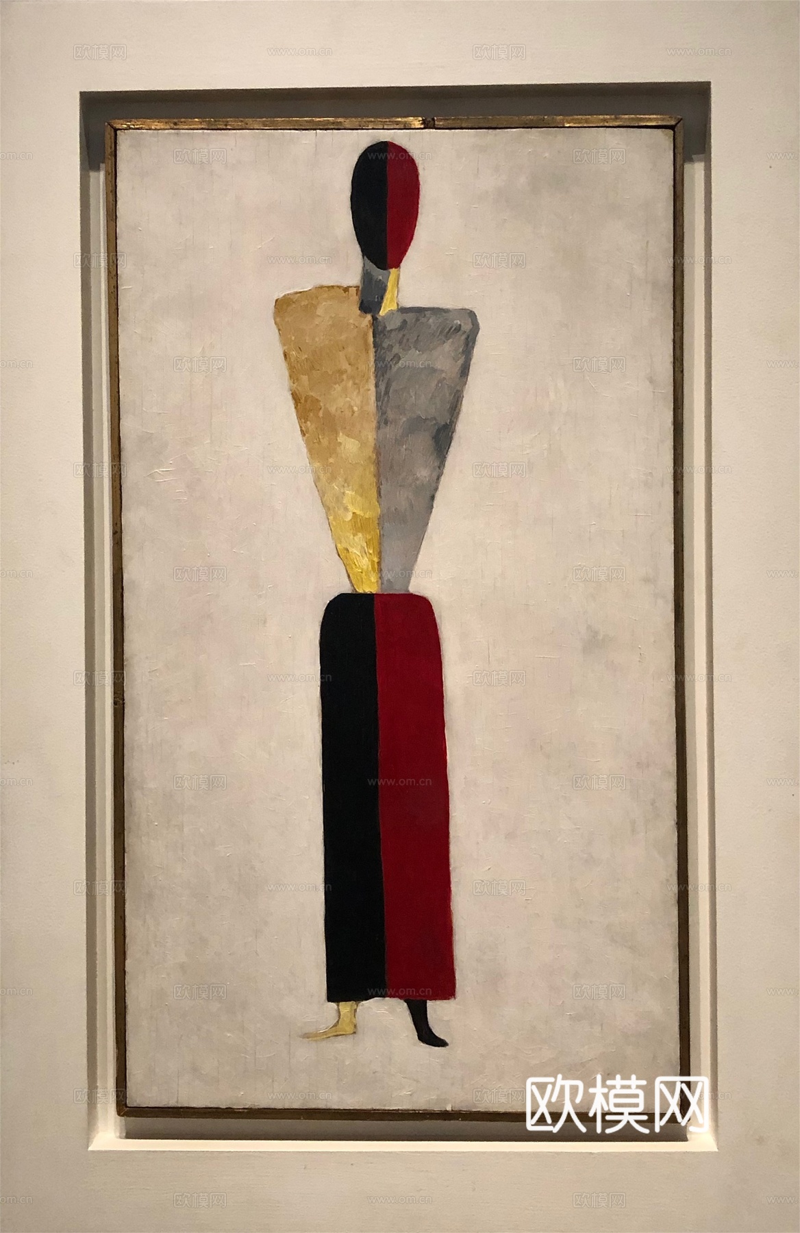 马列维奇抽象画，几何抽象装饰画97