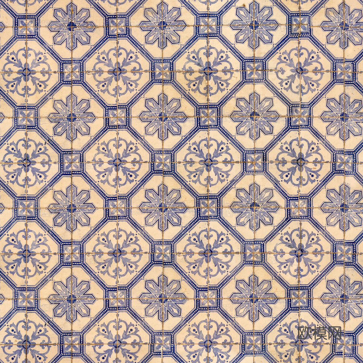 复古艺术几何图案瓷砖花砖58