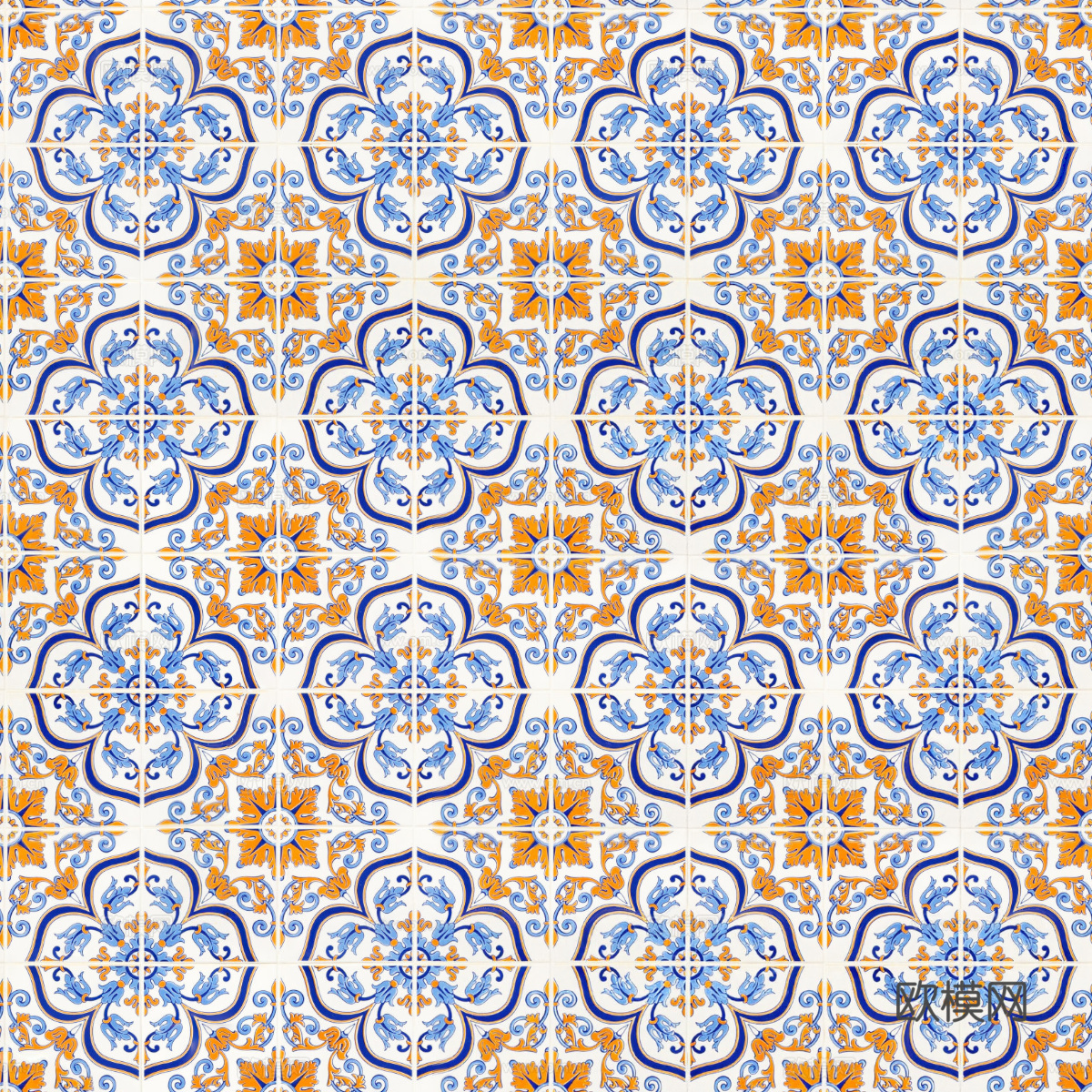 复古艺术几何图案瓷砖花砖31