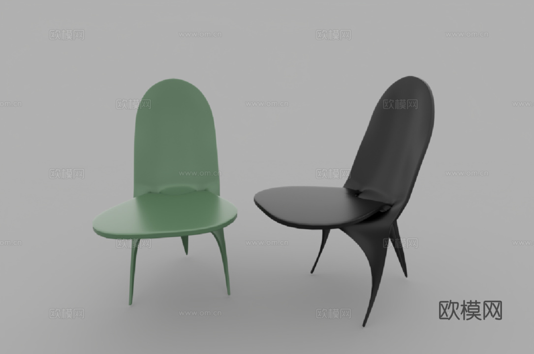 现代风格椅子3d模型下载