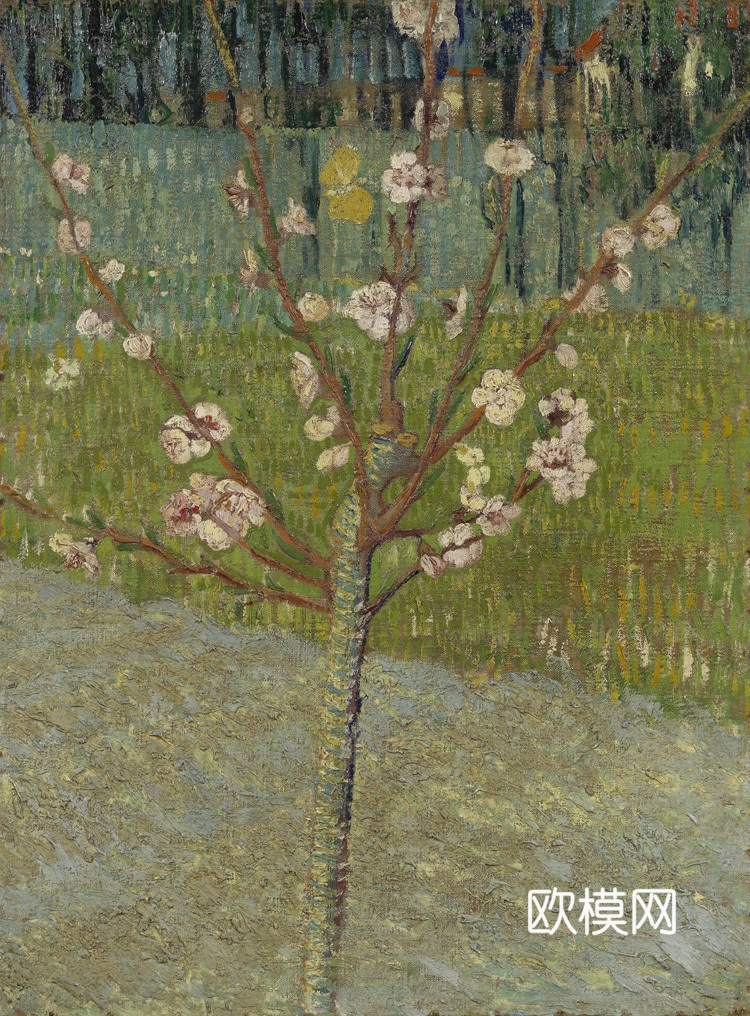 梵高后印象派风景绘画作品，现代世界经典名画009 梵高 Al