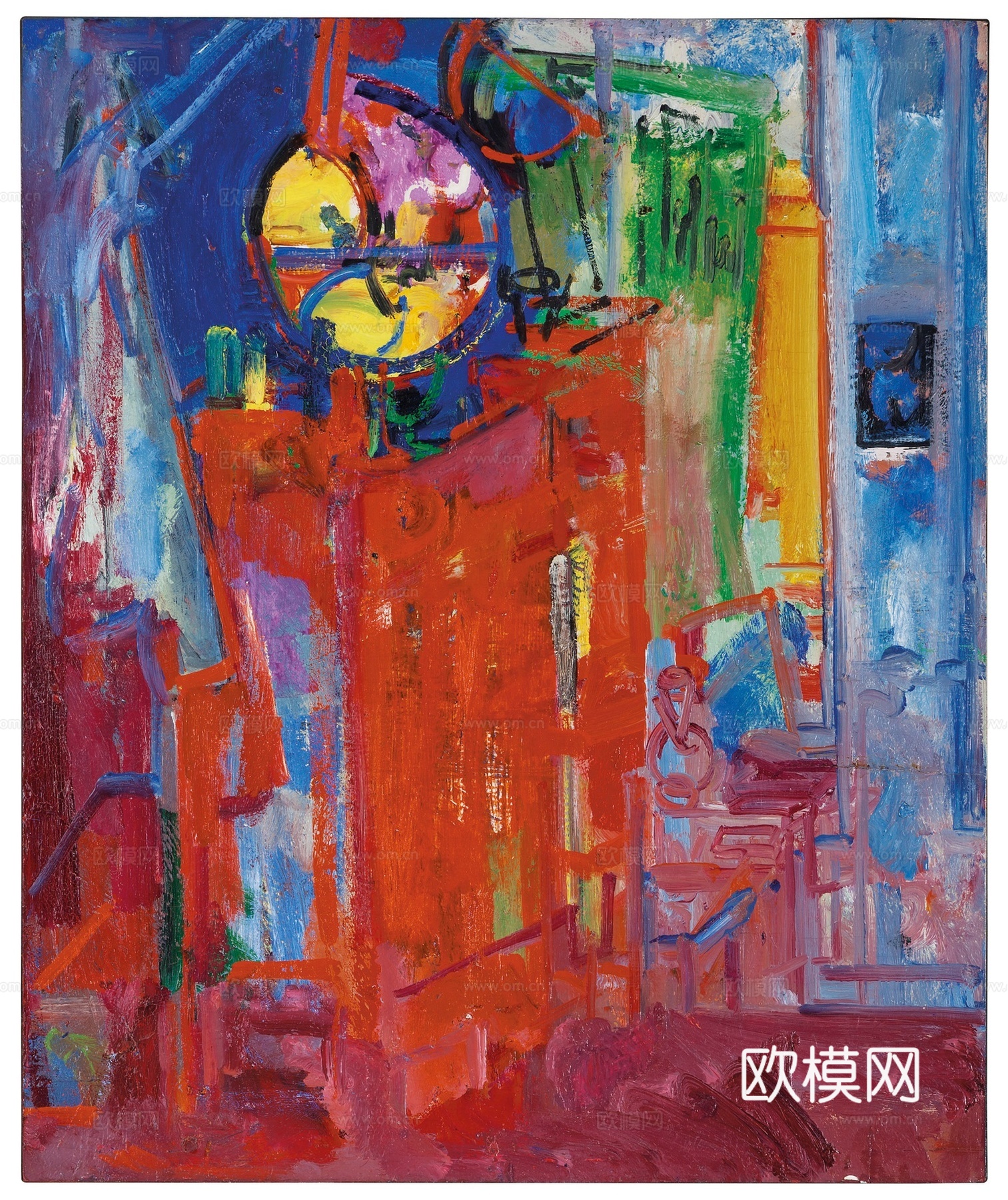 霍夫曼抽象绘画,现代世界名画70