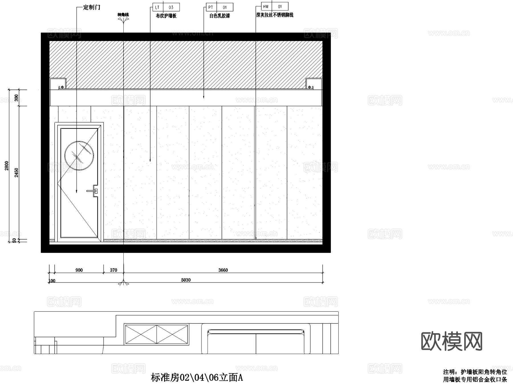 永盛棋牌室麻将房室内工装CAD施工图cad施工图