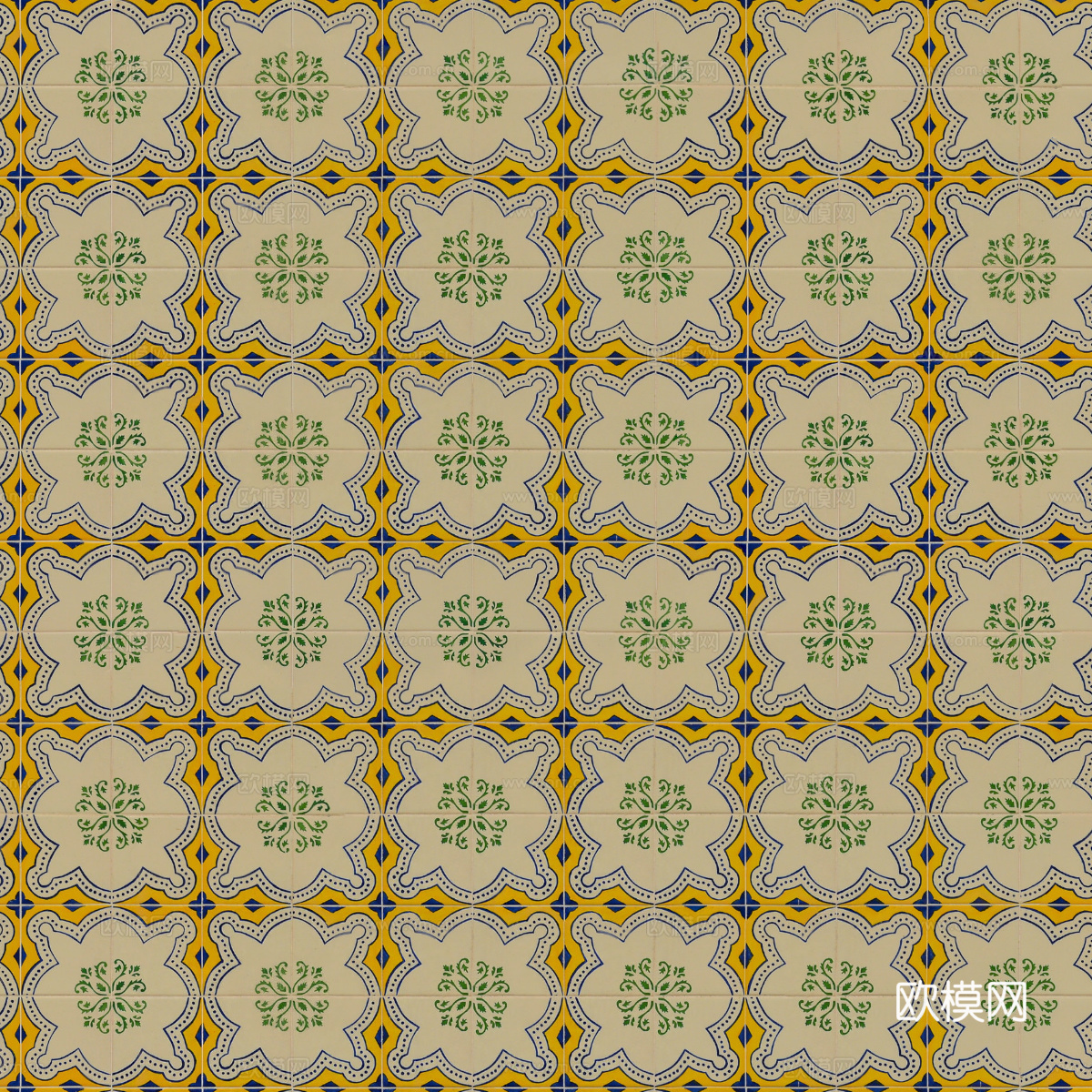 复古艺术几何图案瓷砖花砖56