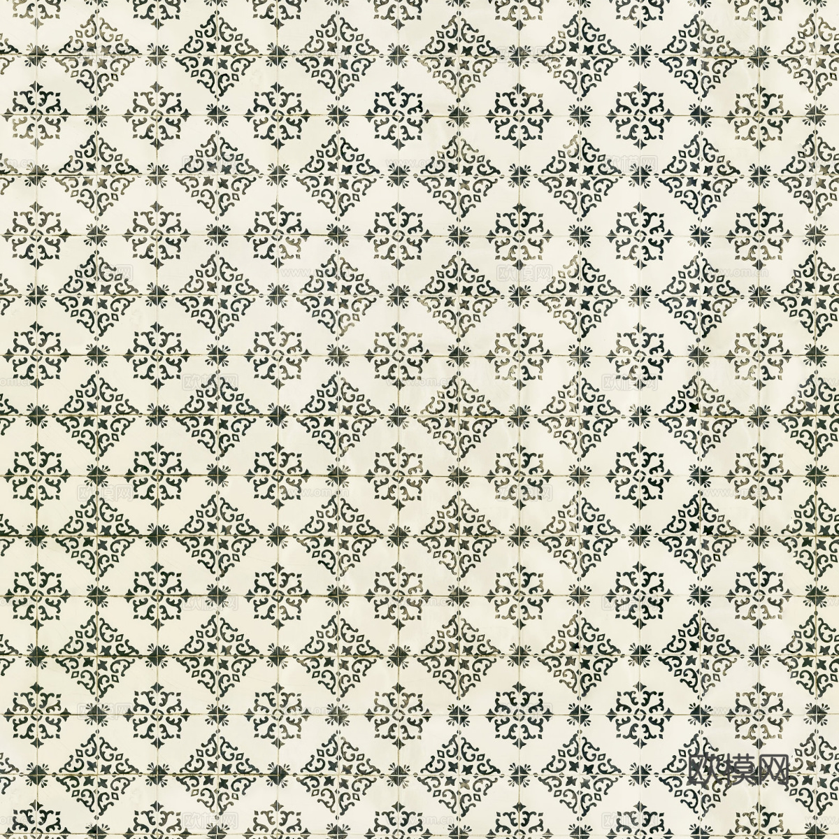 复古艺术几何图案瓷砖花砖18
