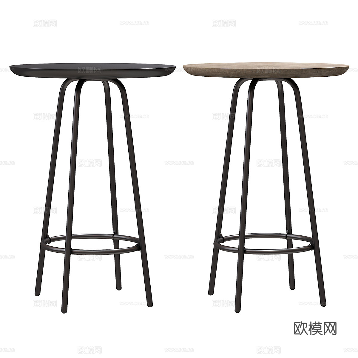 Nest Kruk现代边几与椅3d模型下载（渲染图4）