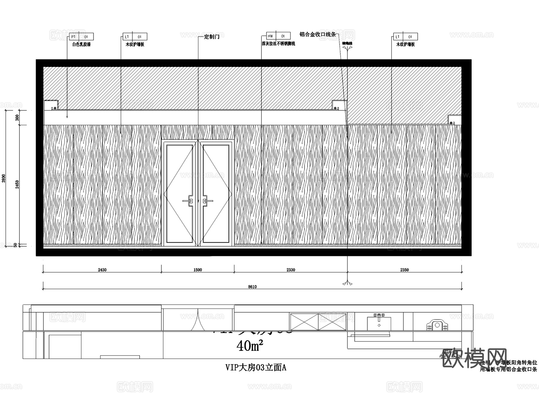 永盛棋牌室麻将房室内工装CAD施工图cad施工图