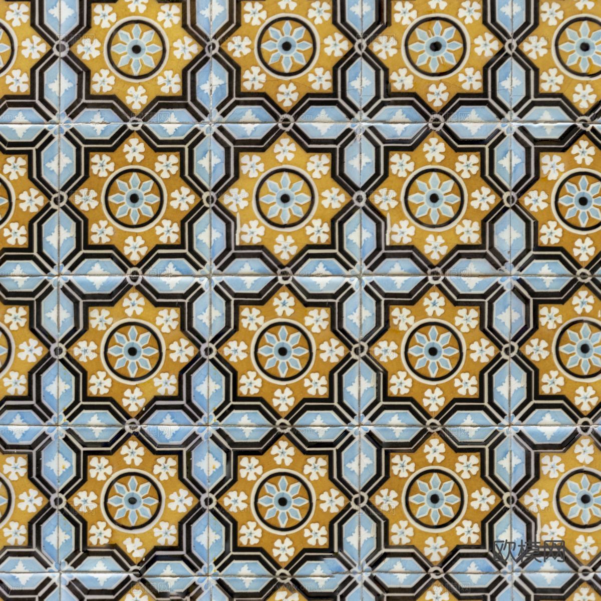 复古艺术几何图案瓷砖花砖101