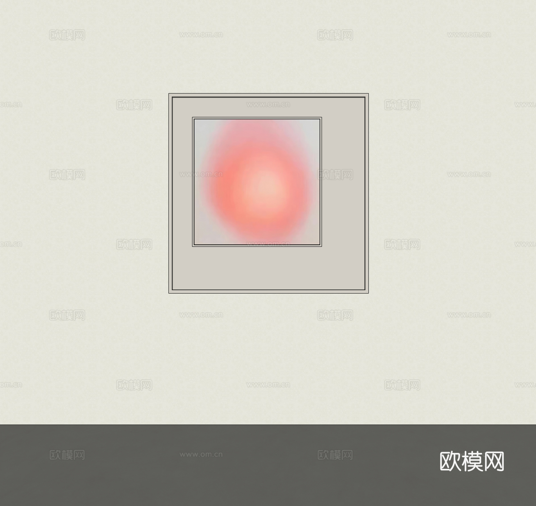 装饰画挂画su模型