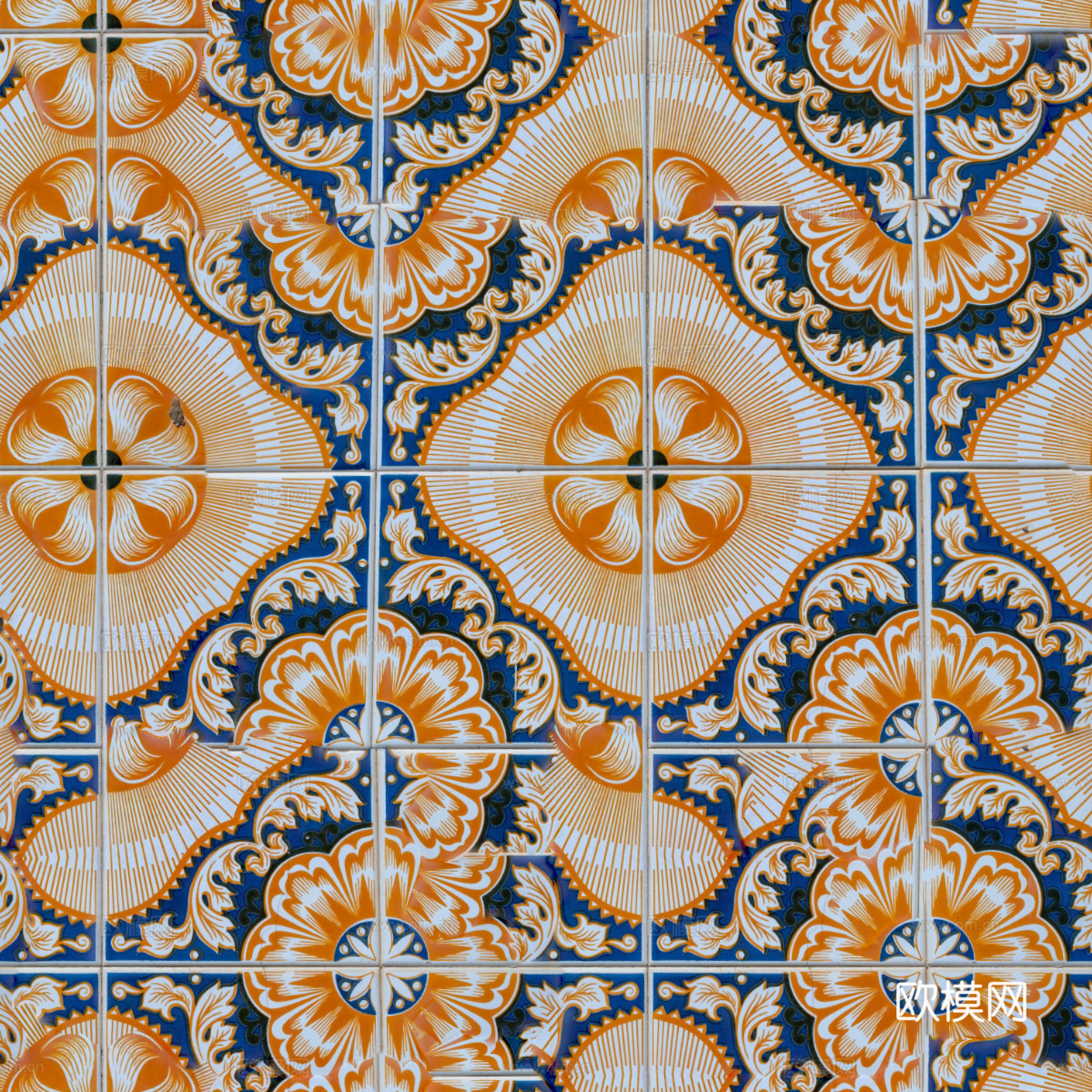复古艺术几何图案瓷砖花砖116