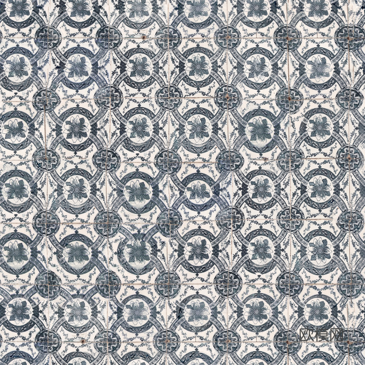 复古艺术几何图案瓷砖花砖22