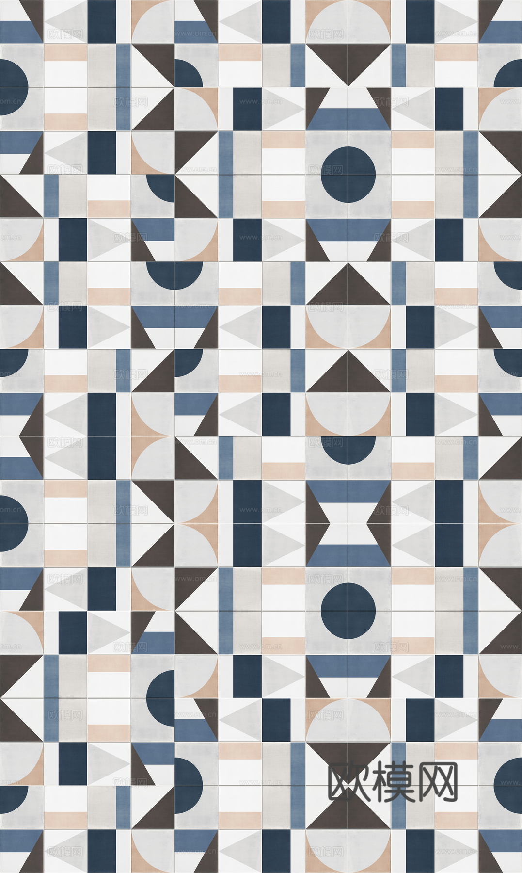 复古碎拼图案花砖瓷砖46