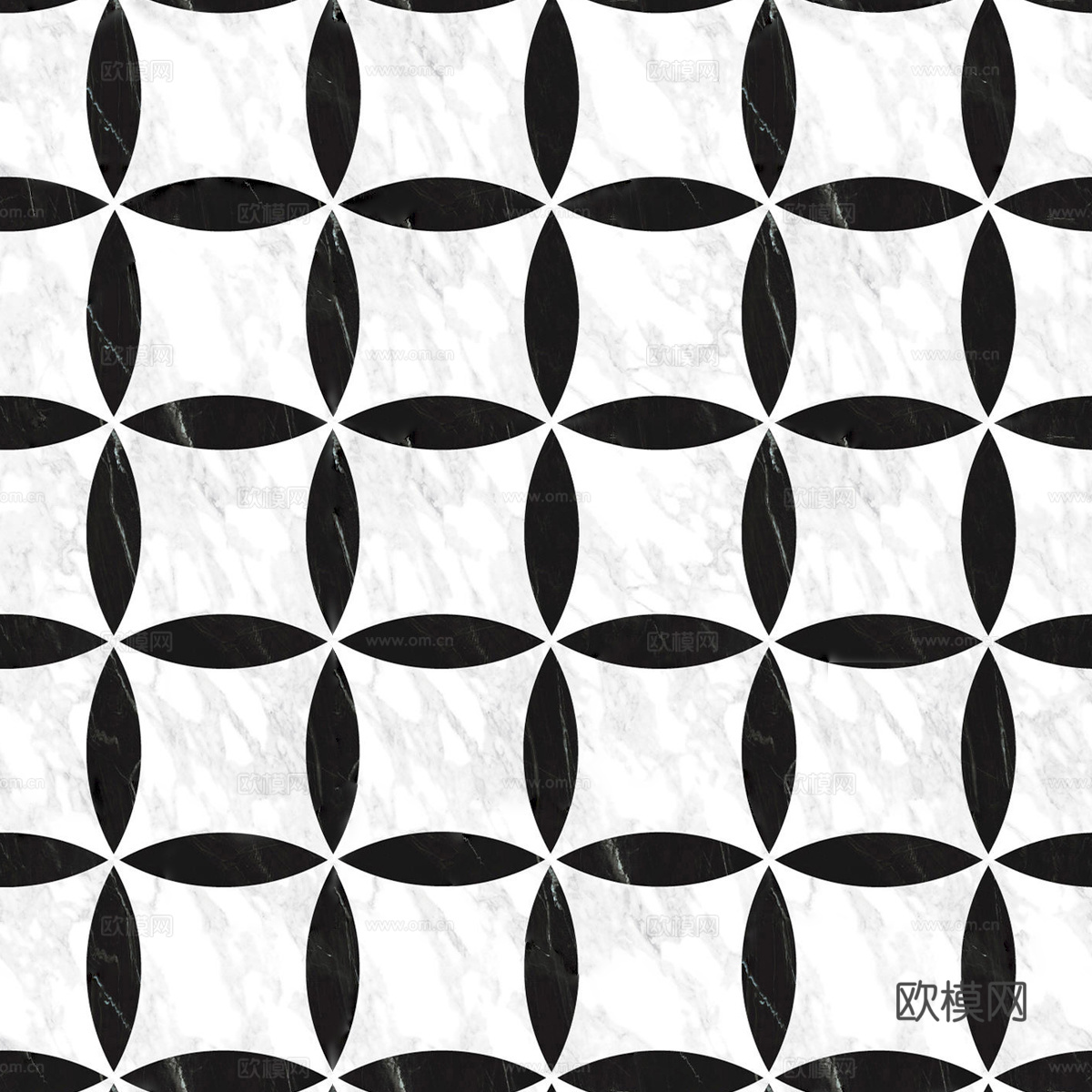 大理石几何拼花图案铺装34