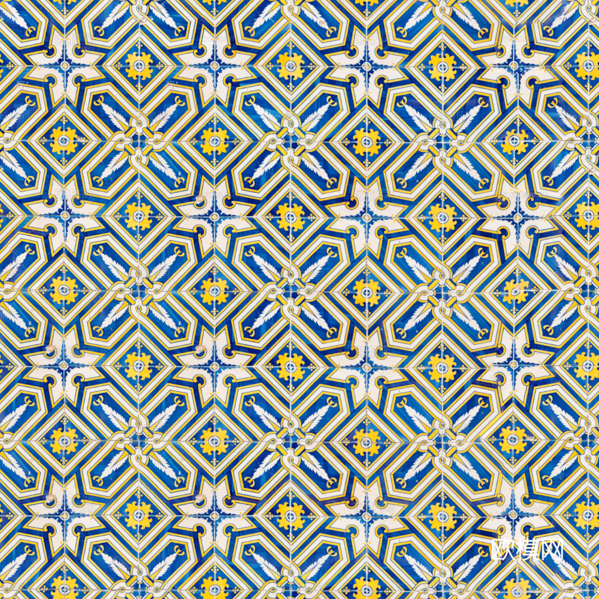 复古艺术几何图案瓷砖花砖54