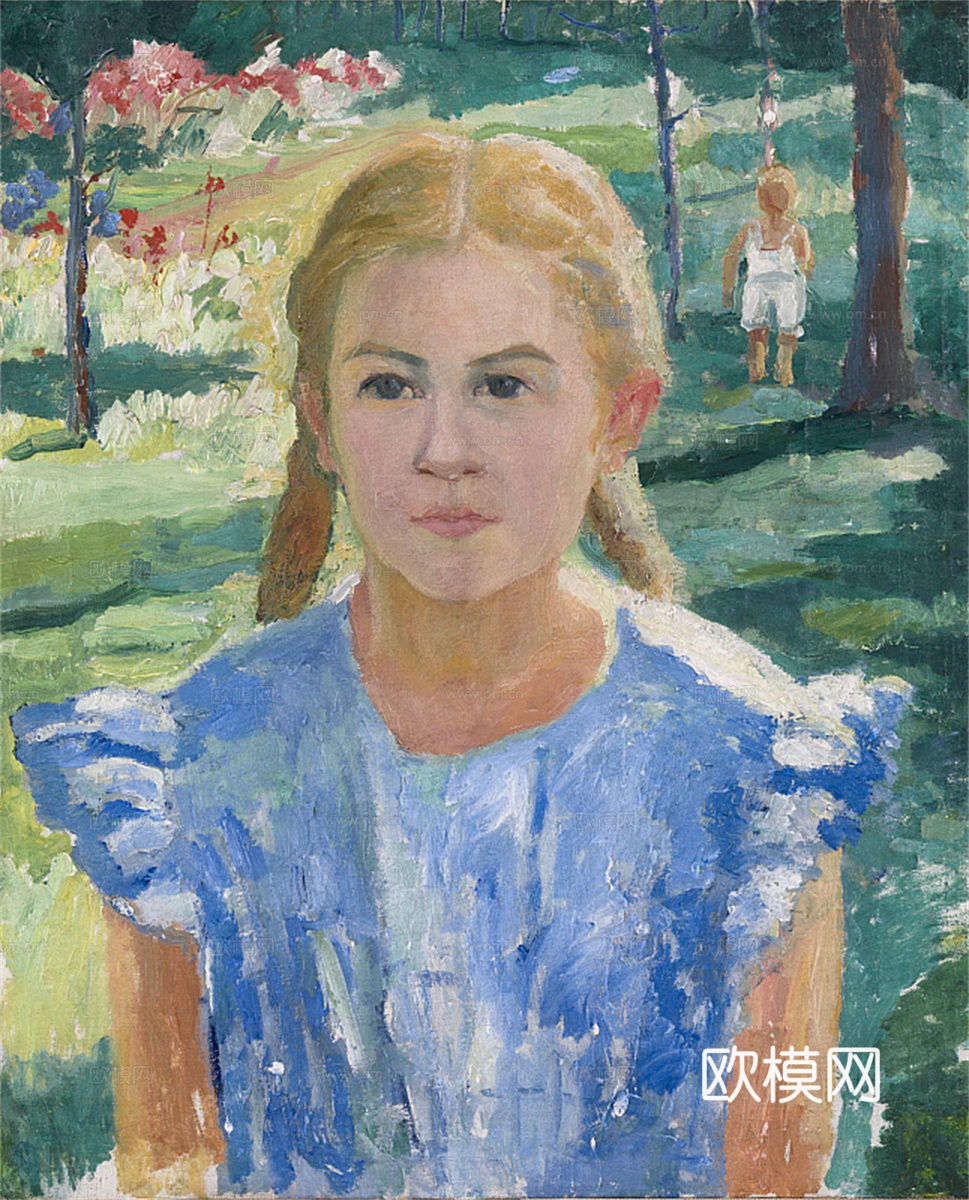 马列维奇抽象画，几何抽象装饰画173下载