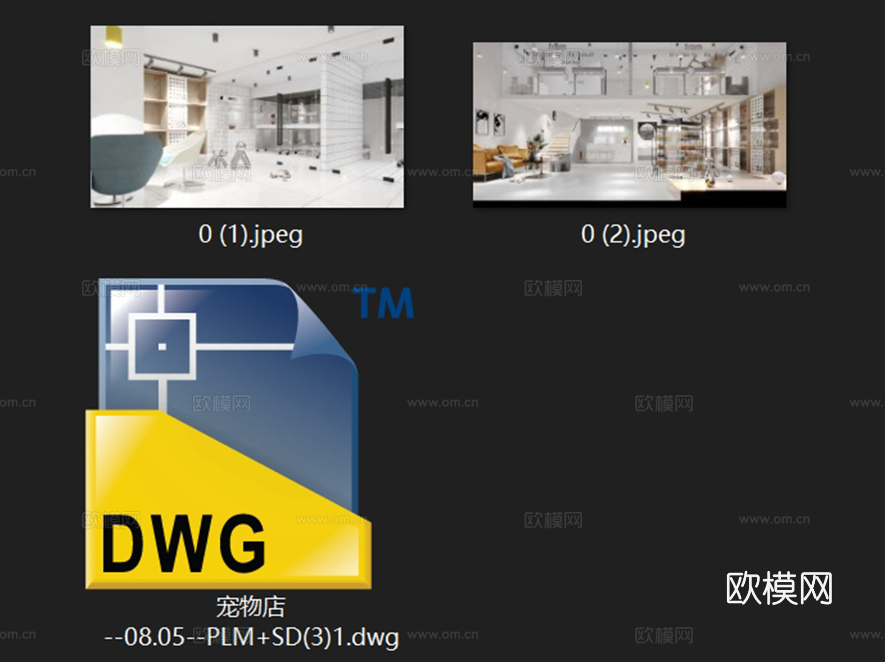 南京金地自在中心宠物生活馆室内工装CAD施工图cad施工图