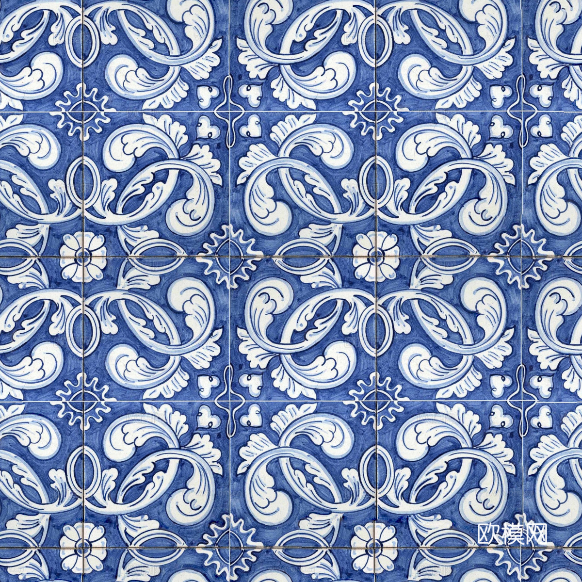 复古艺术几何图案瓷砖花砖53