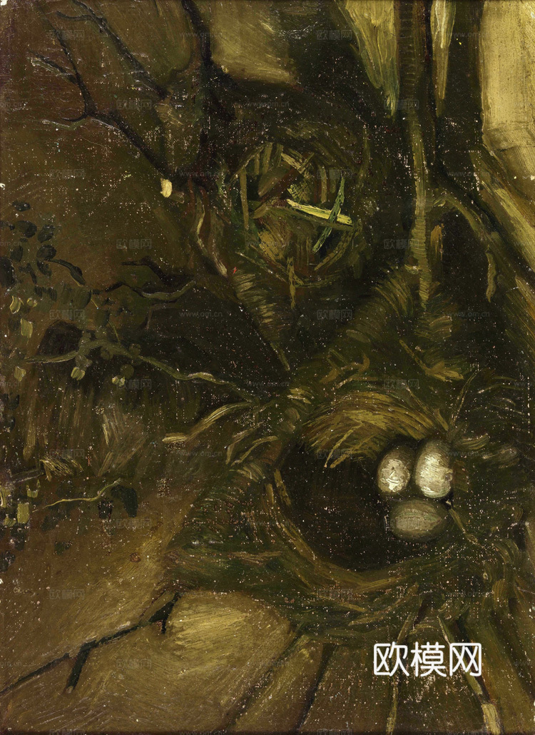 梵高后印象派静物绘画作品，现代世界经典名画276 梵高 Bi