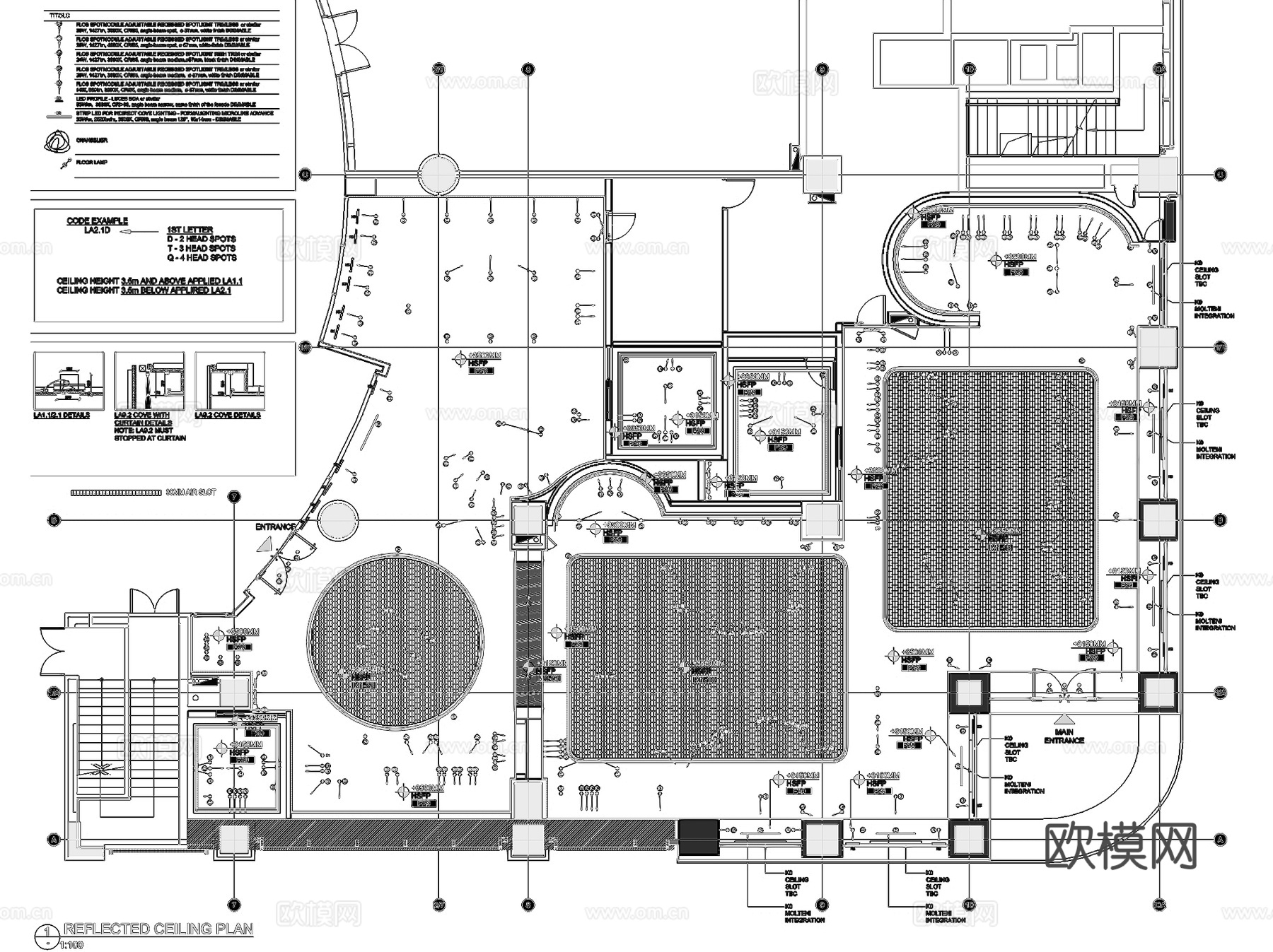 上海Cartier珠宝店室内工装CAD施工图cad施工图