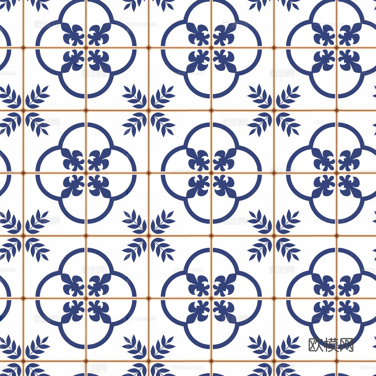 复古艺术几何图案瓷砖花砖6