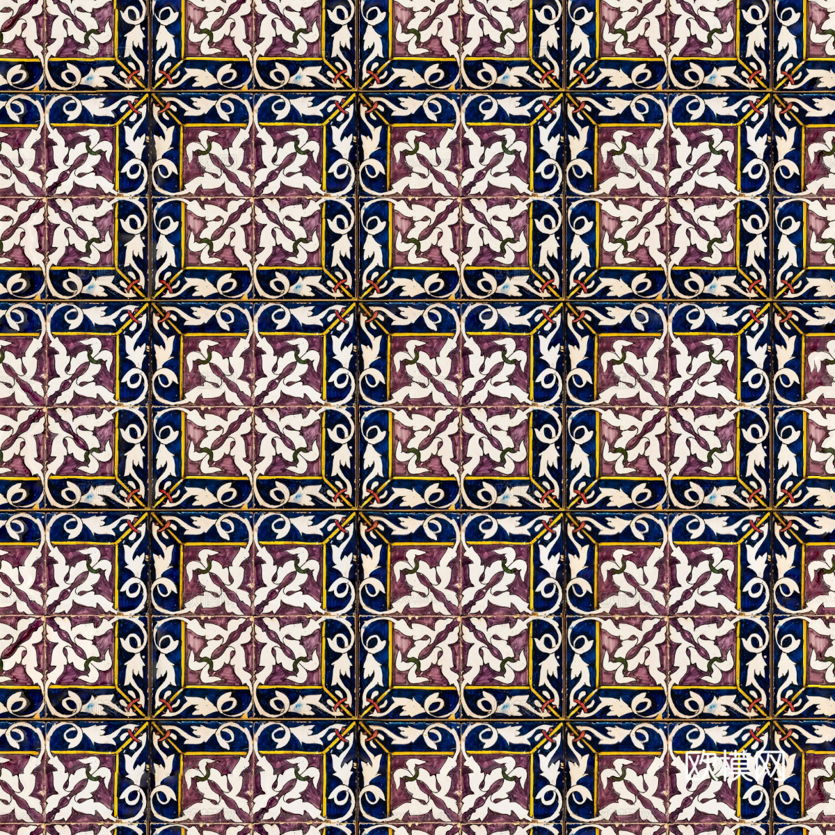 复古艺术几何图案瓷砖花砖34