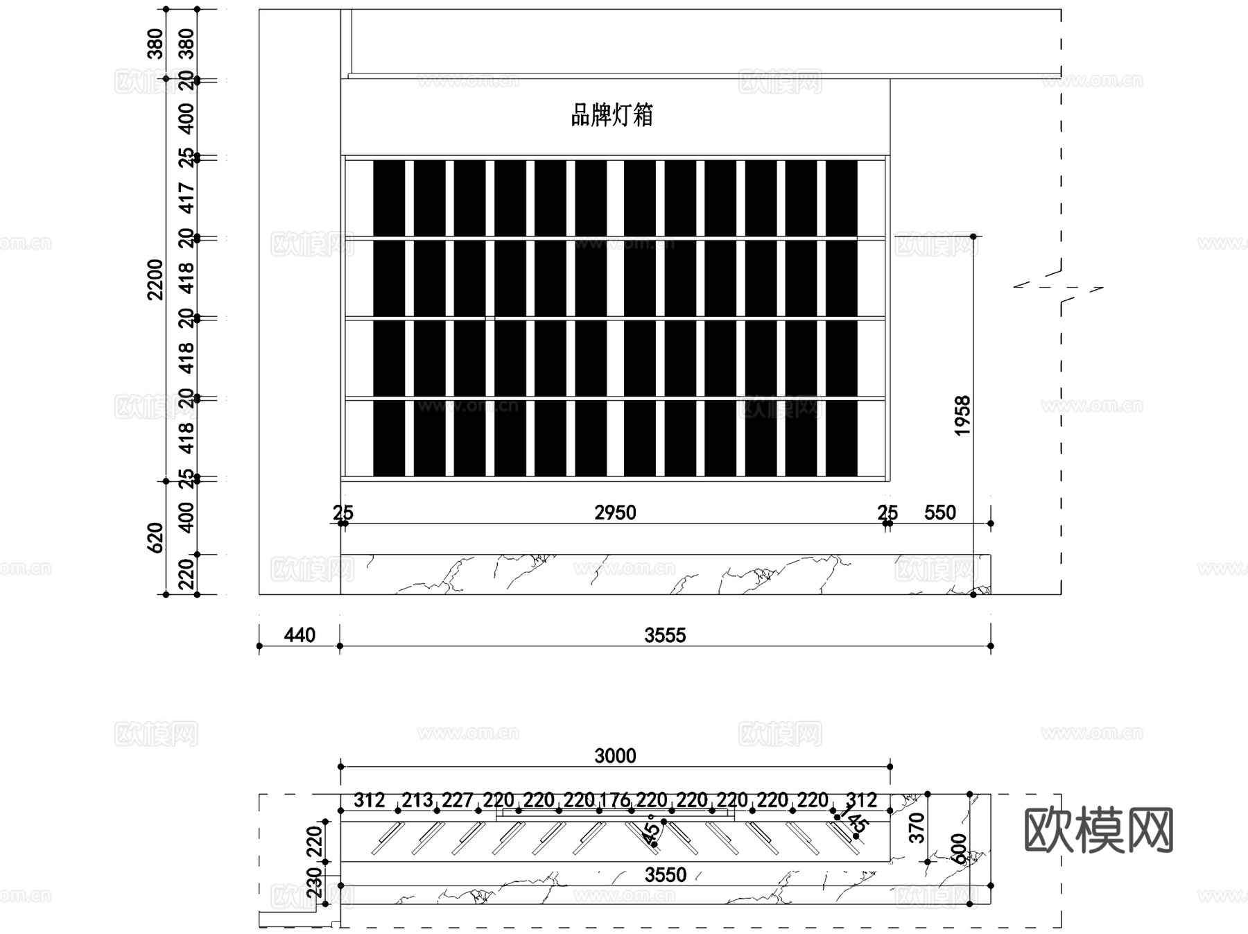 骄梦全屋整装私人定制展厅室内工装CAD施工图cad施工图