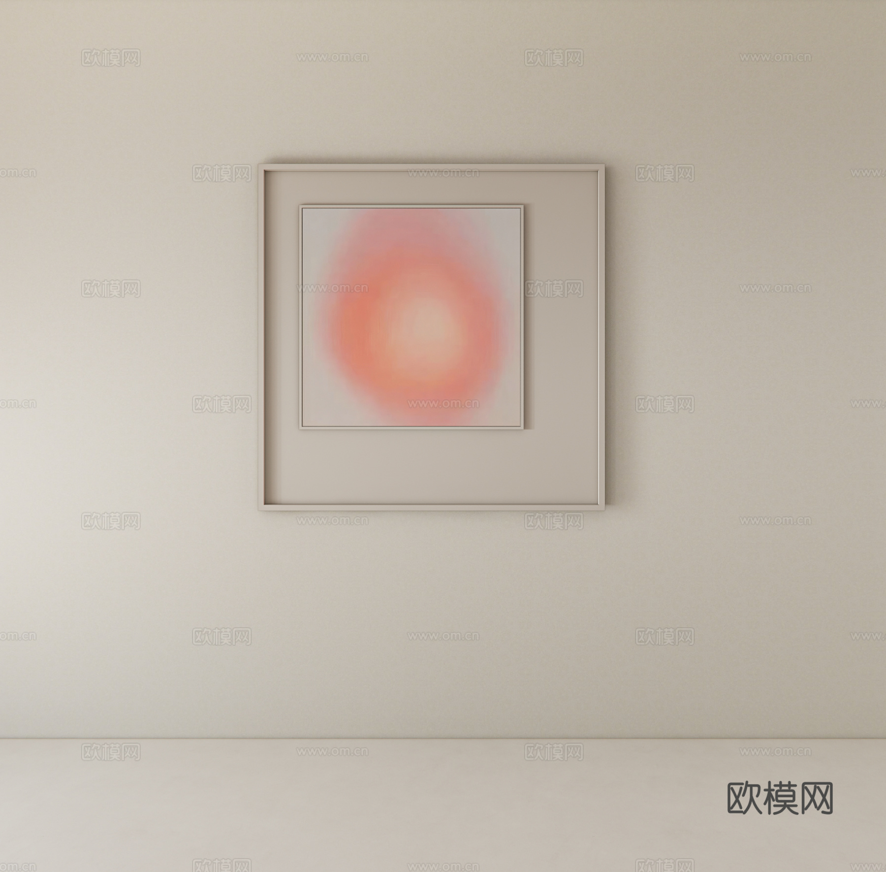 装饰画挂画su模型