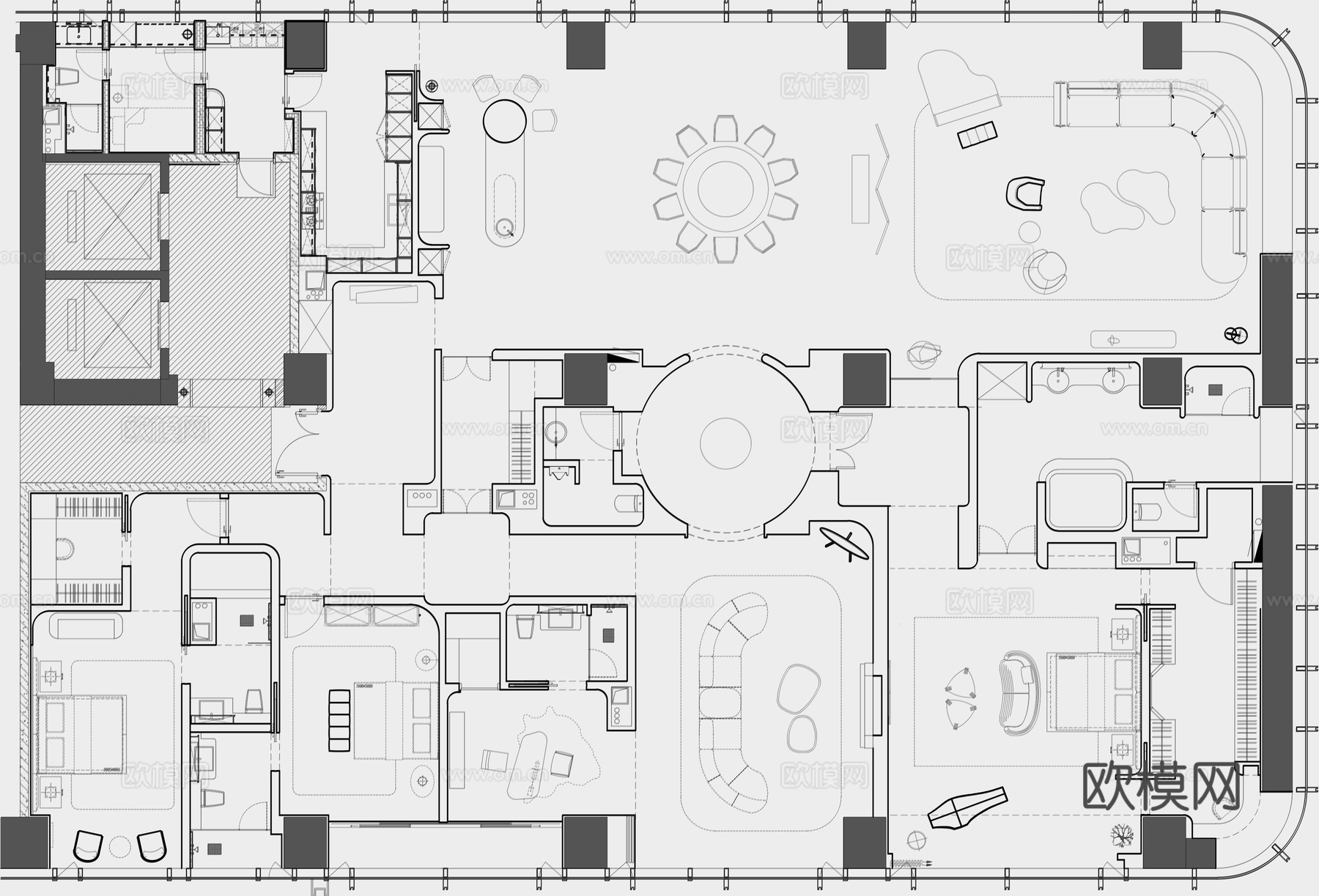 630平平面设计cad施工图