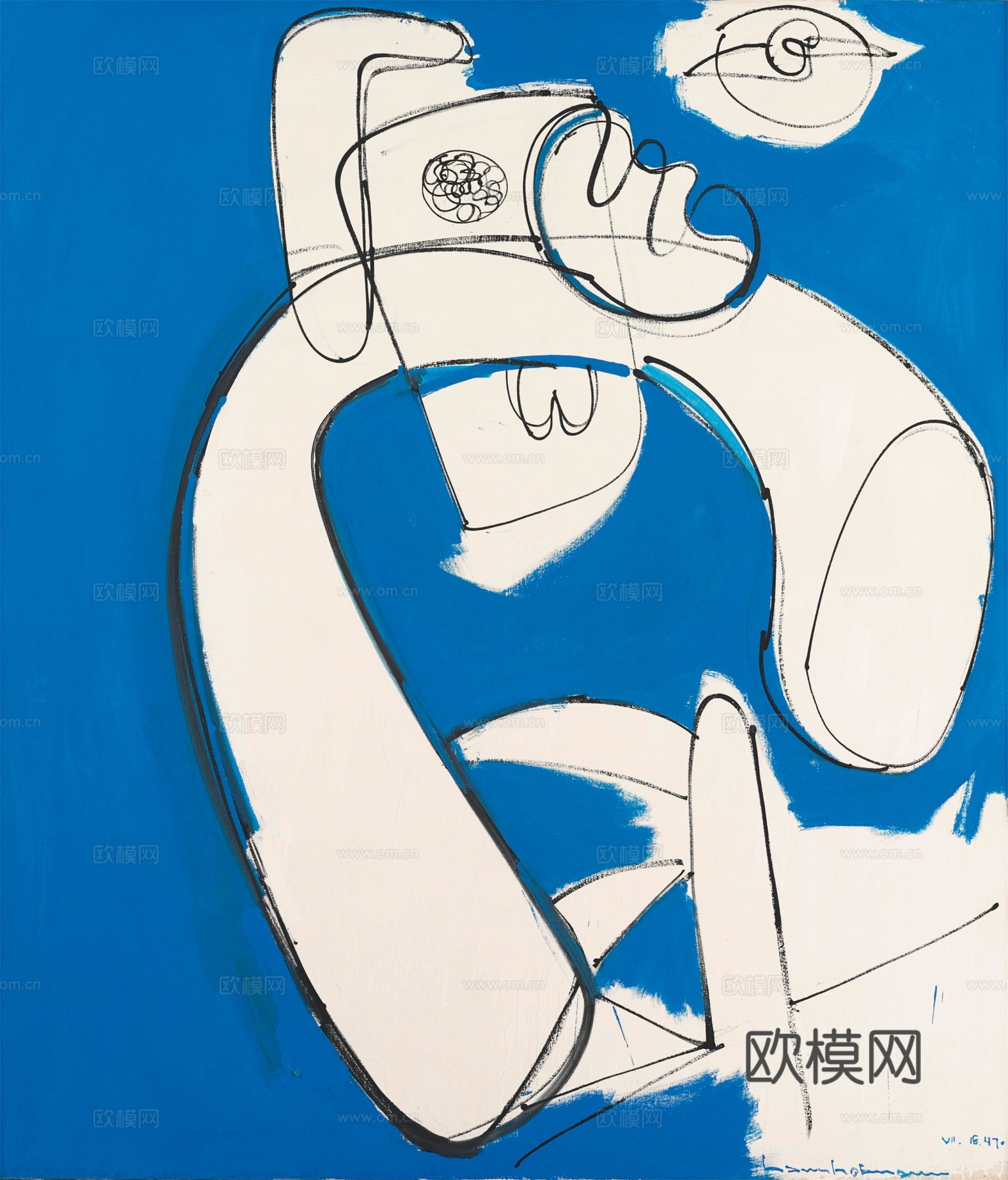 霍夫曼抽象绘画,现代世界名画72