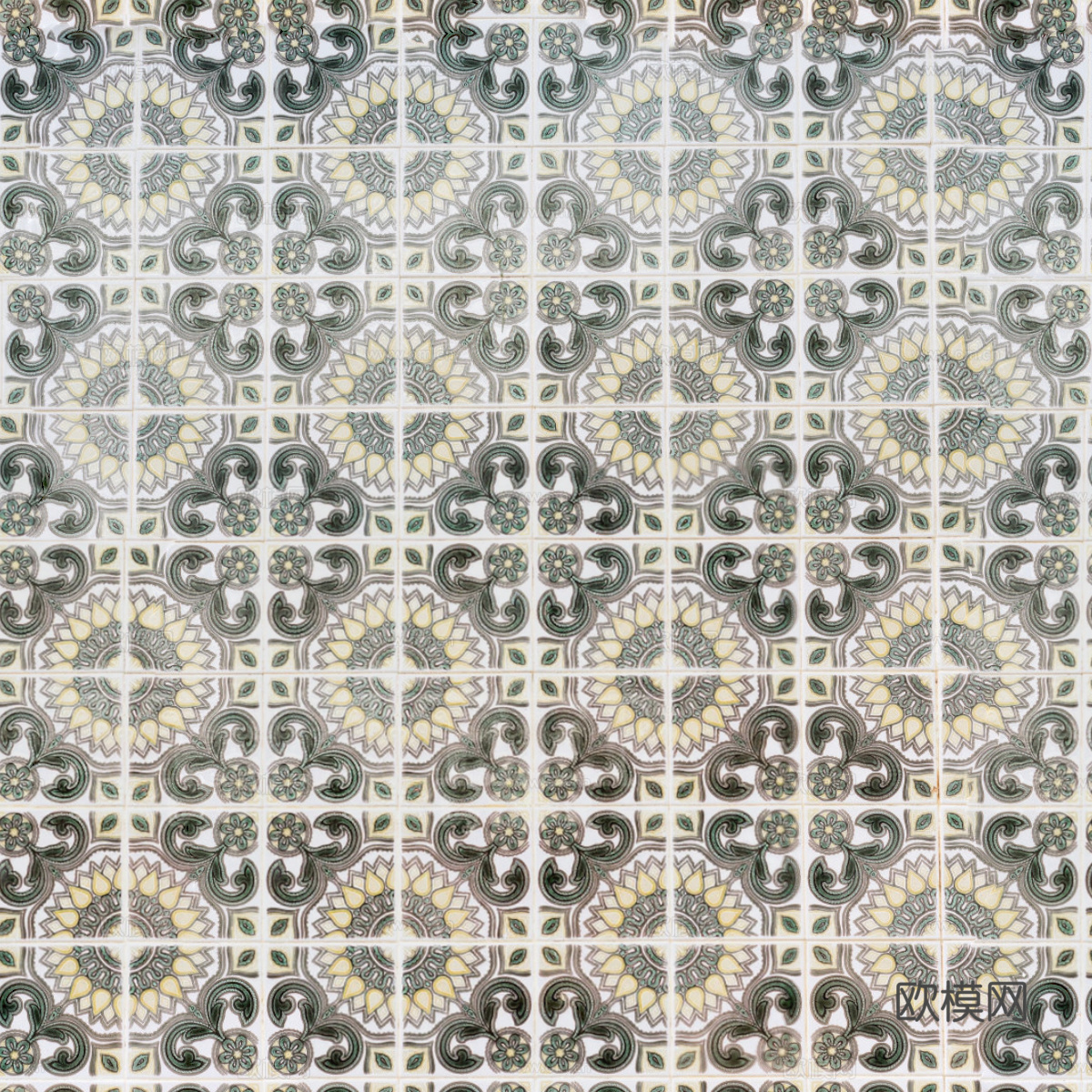 复古艺术几何图案瓷砖花砖63下载