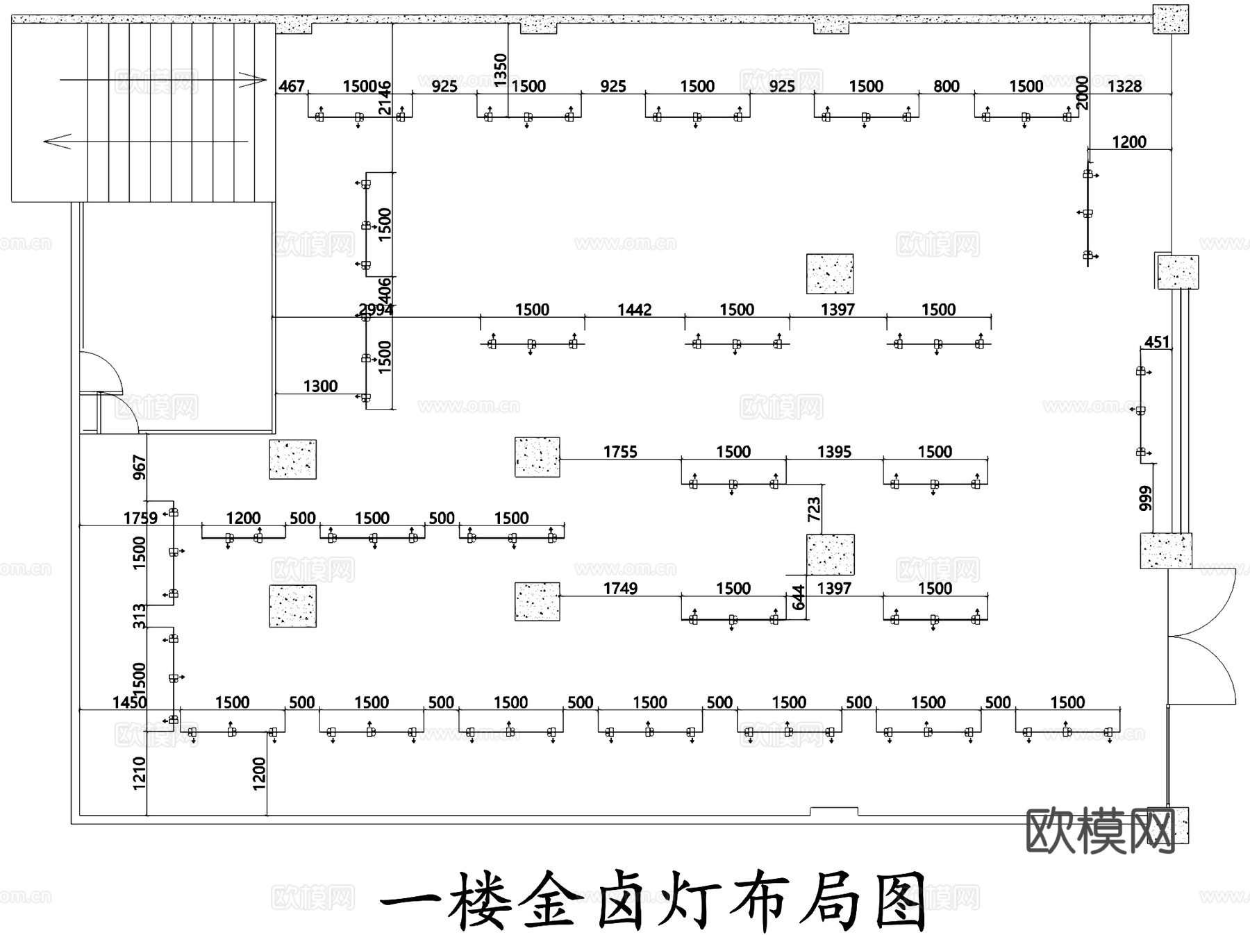 育婴房奶粉童装母婴生活馆室内工装CAD施工图cad施工图