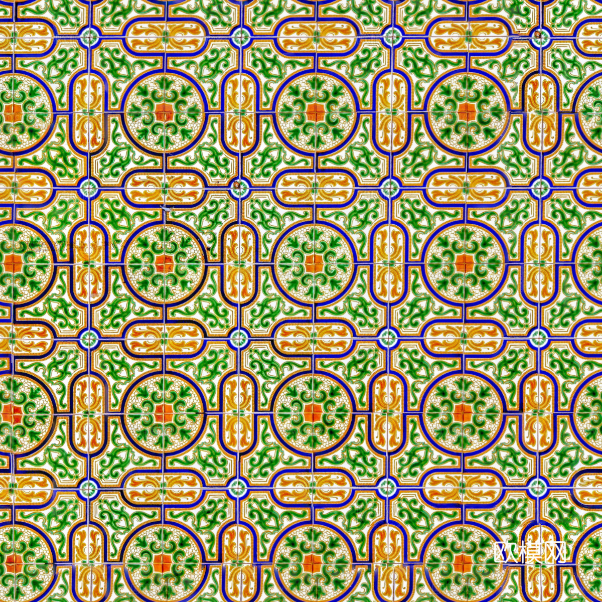 复古艺术几何图案瓷砖花砖68下载