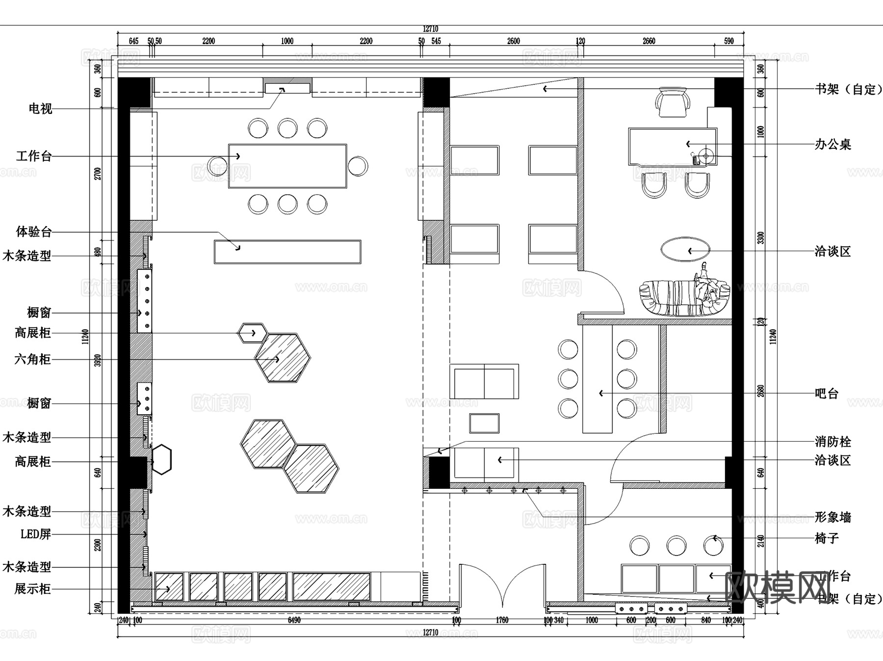 Tera Star钻之韵珠宝店室内工装CAD施工图cad施工图