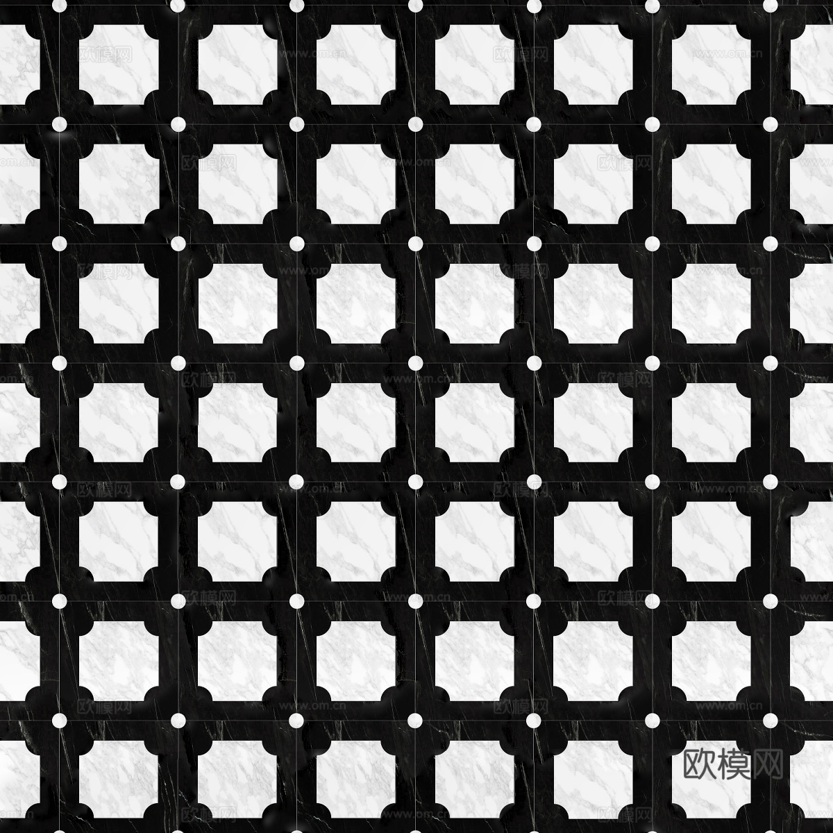 大理石几何拼花图案铺装82