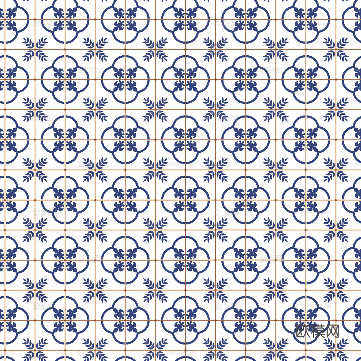 复古艺术几何图案瓷砖花砖5