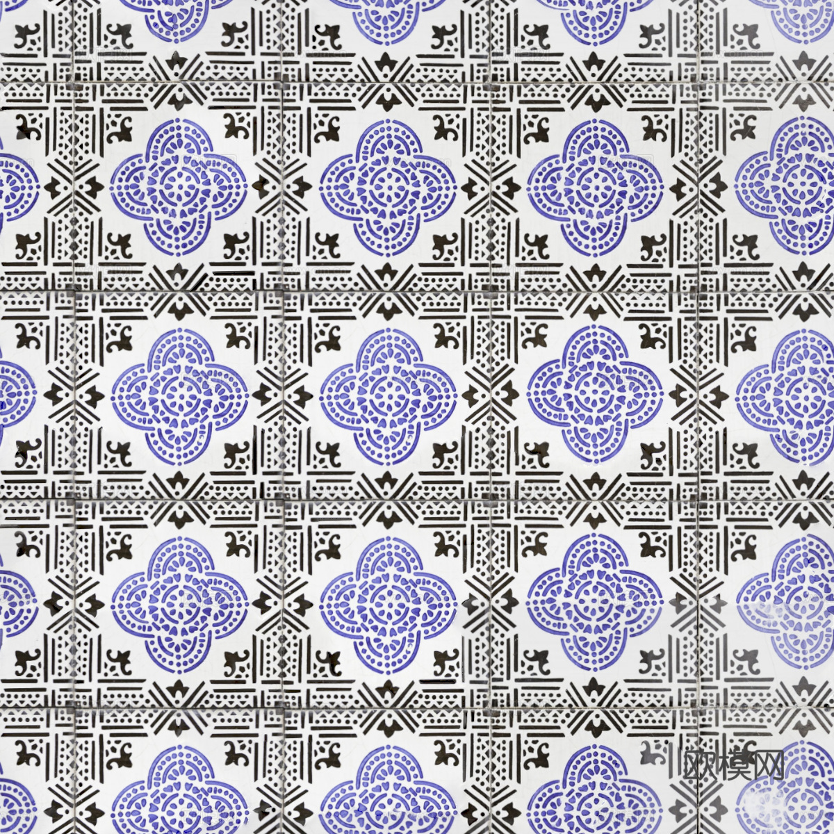 复古艺术几何图案瓷砖花砖59