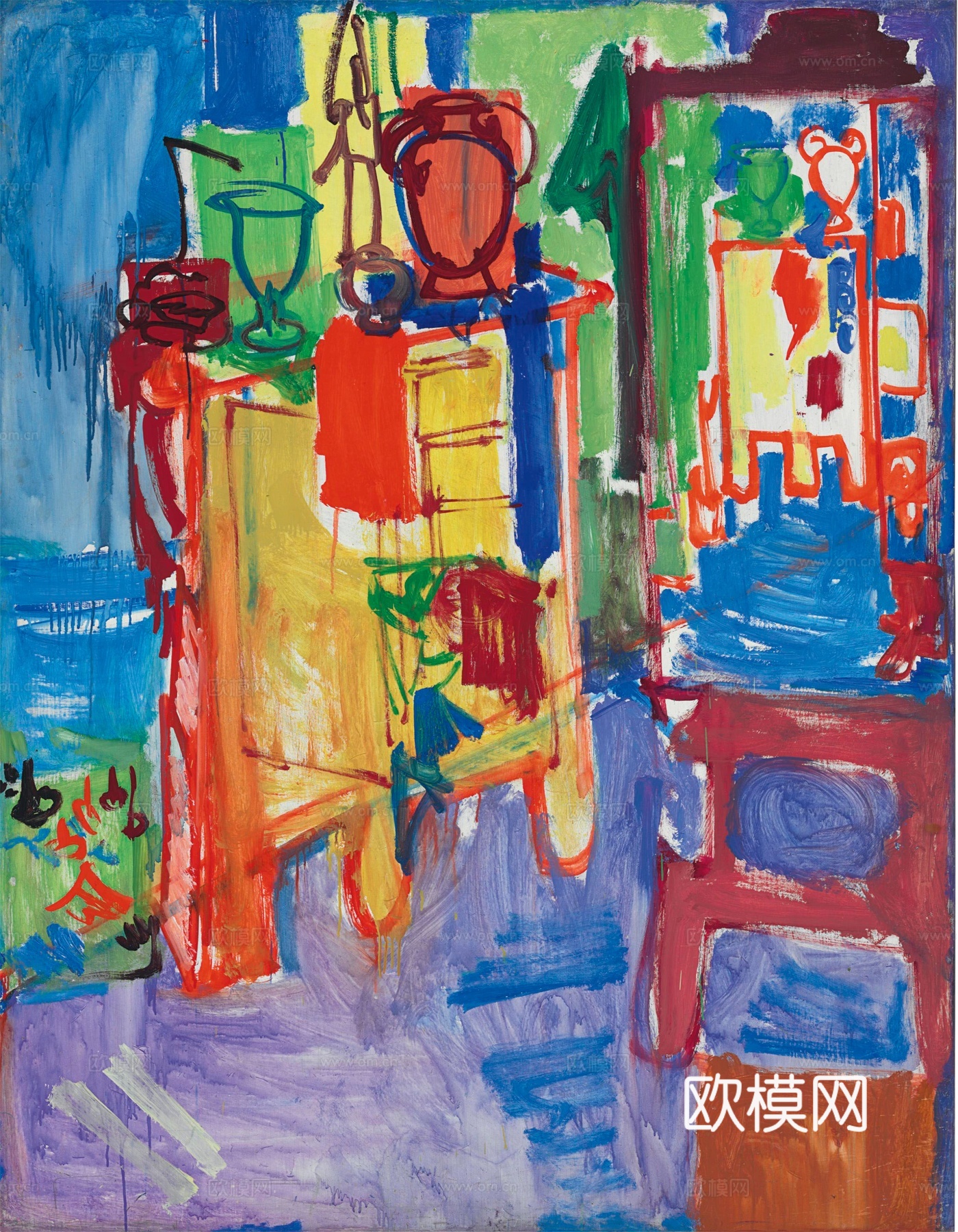 霍夫曼抽象绘画,现代世界名画36