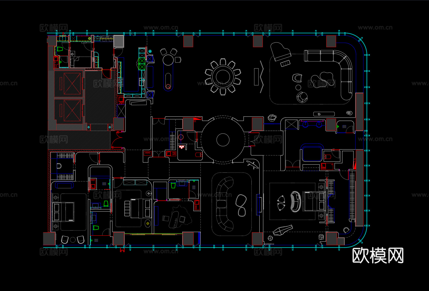 630平平面设计cad施工图