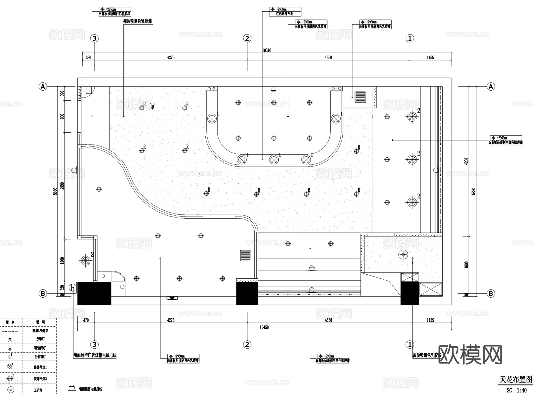 糖塞纳猫咖宠物店室内工装CAD施工图cad施工图