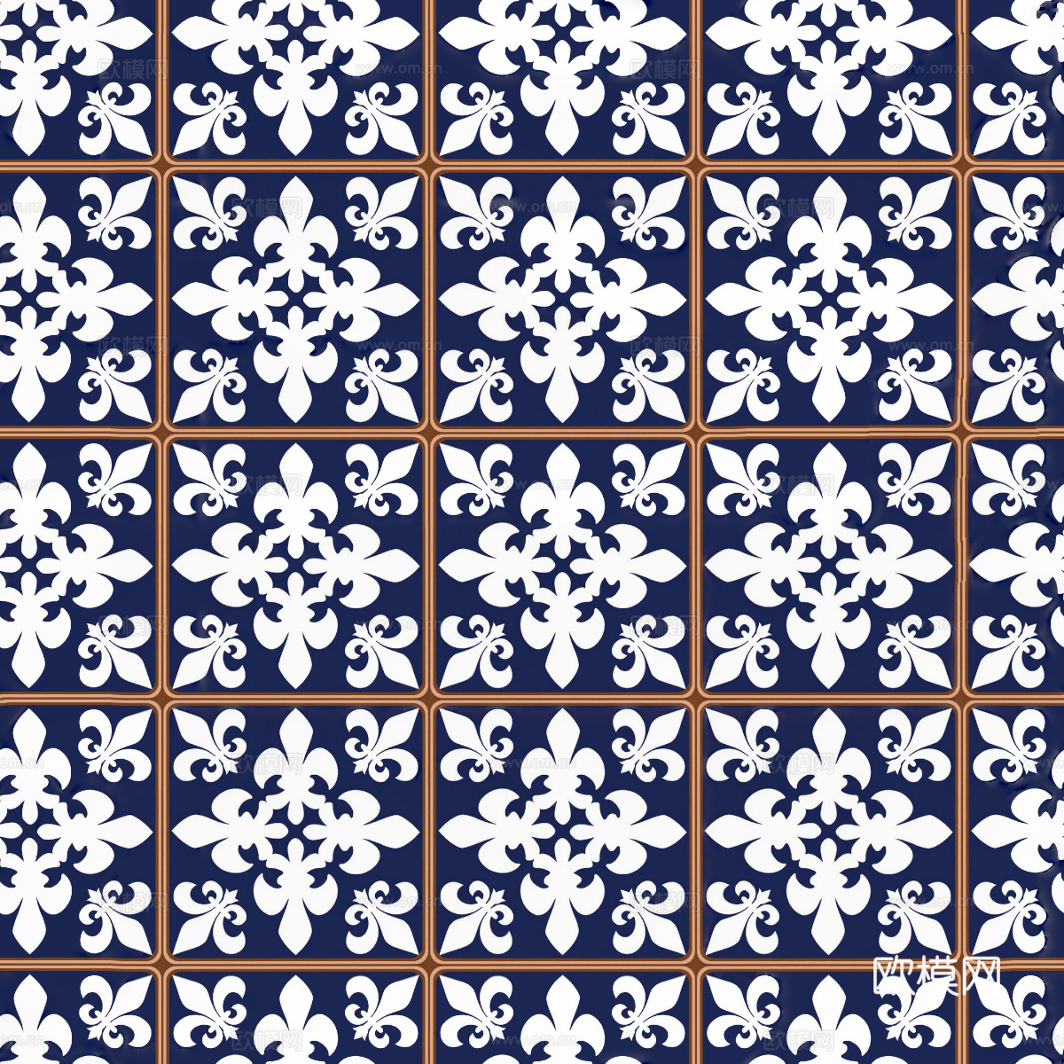 复古艺术几何图案瓷砖花砖7