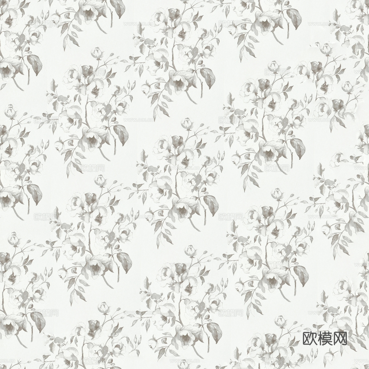 植物图案瓷砖贴图