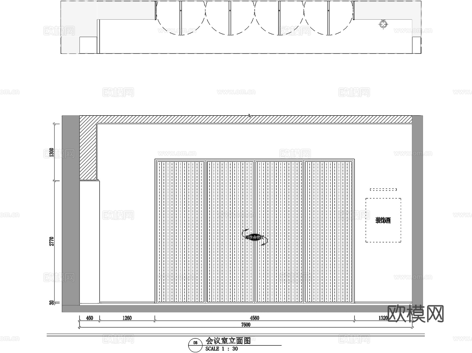 Art Mansion家具展厅室内工装CAD施工图cad施工图