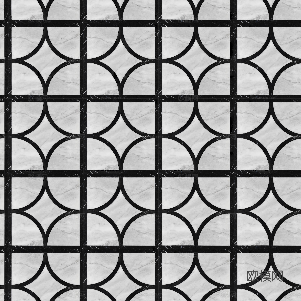 大理石几何拼花图案铺装26